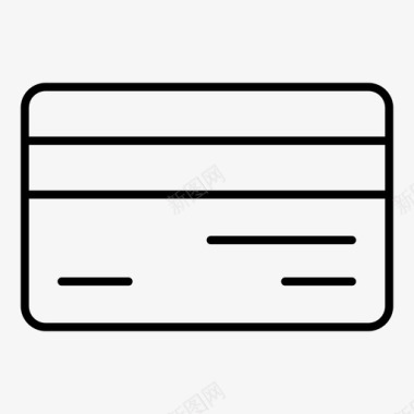 信用卡账单债务卡图标图标