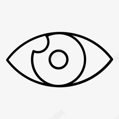 视觉眼睛视网膜图标图标