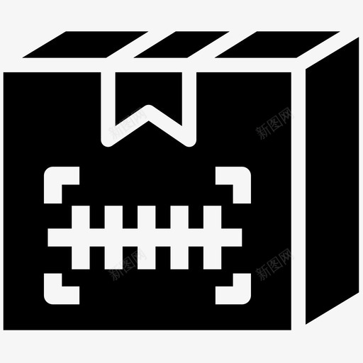 条码扫描器盒子包装图标svg_新图网 https://ixintu.com 包装 商务电子商务物流 条码扫描器 盒子