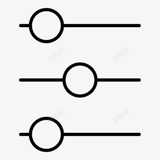 级别控制首选项图标svg_新图网 https://ixintu.com 控制 级别 设置 调整 首选项