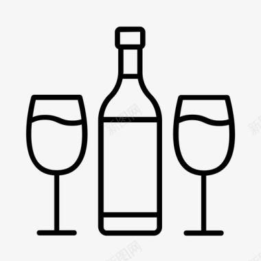 葡萄酒鉴赏家品酒师图标图标