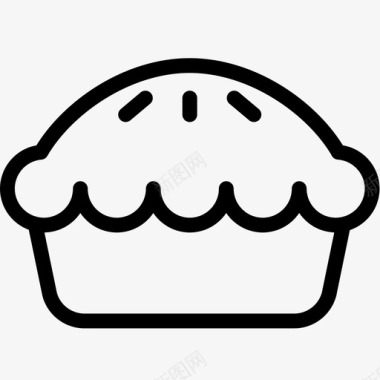 派面包房甜点图标图标