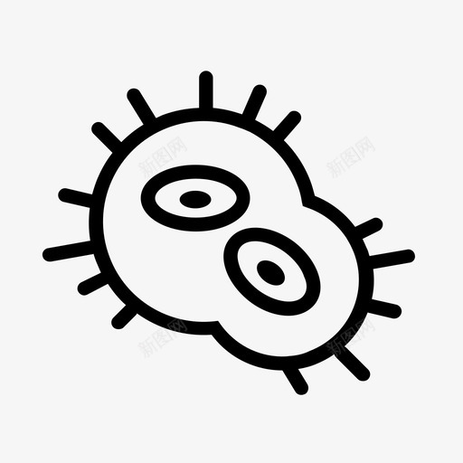 细菌病人病毒图标svg_新图网 https://ixintu.com 医学 病人 病毒 细菌
