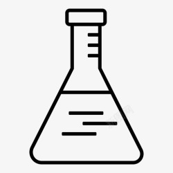 迈耶埃伦迈耶烧瓶实验室设备实验室图标高清图片