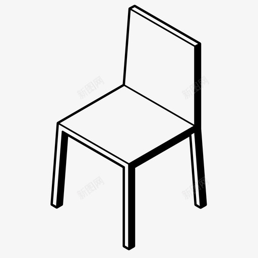 椅子家具座位图标svg_新图网 https://ixintu.com 坐 家具 座位 椅子