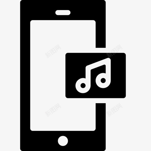 音乐手机功能手机图标svg_新图网 https://ixintu.com 功能 手机 手机功能稳定 歌曲 音乐手机