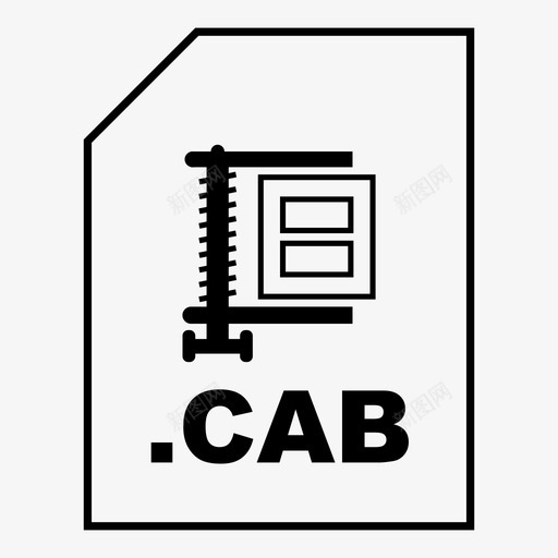 cab存档压缩图标svg_新图网 https://ixintu.com cab 压缩 存档 文件 文件类型 文件类型图标