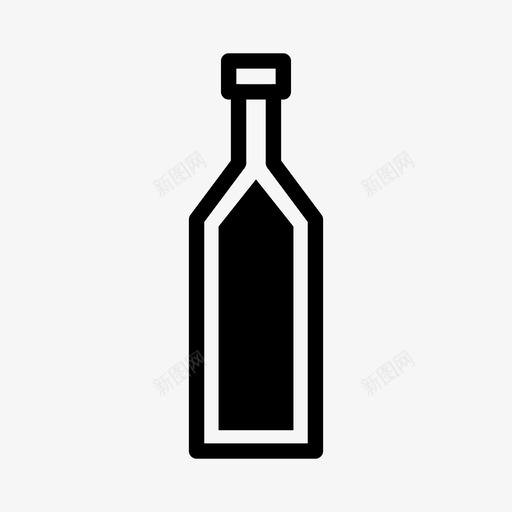 瓶子酒饮料图标svg_新图网 https://ixintu.com 水 瓶子 酒 酒厂 饮料
