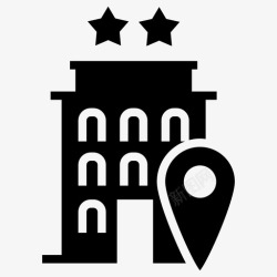 酒店等级酒店建筑宾馆图标高清图片