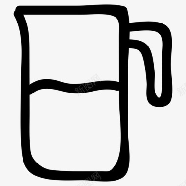 厨房烧杯饮料图标图标