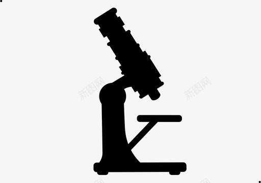 显微镜座－填充图标