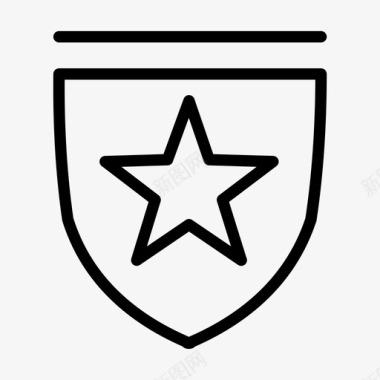警徽安全盾牌图标图标