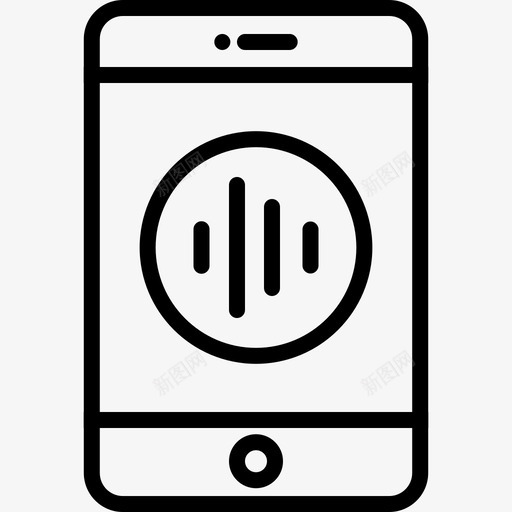 音乐应用程序移动音乐音乐播放器图标svg_新图网 https://ixintu.com 移动工具 移动音乐 音乐应用程序 音乐播放器