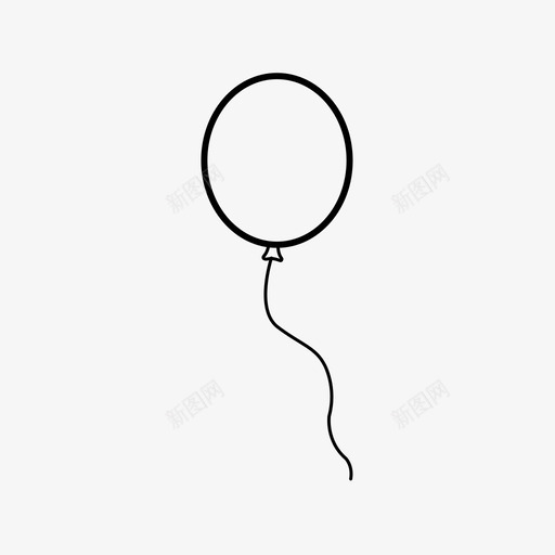 气球生日生日派对图标svg_新图网 https://ixintu.com 好玩 气球 生日 生日派对