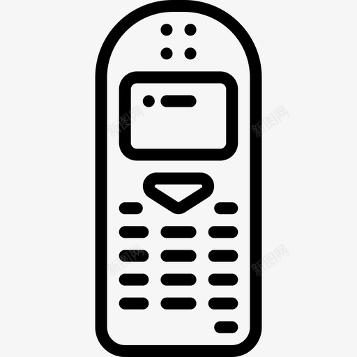 手机复古技术图标svg_新图网 https://ixintu.com 复古 复古技术概述 手机 技术 电话