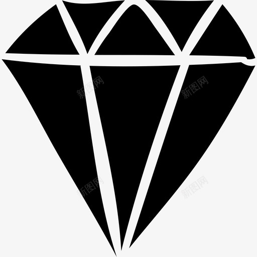 钻石时尚圣瓦伦丁填充图标svg_新图网 https://ixintu.com 圣瓦伦丁填充 时尚 钻石