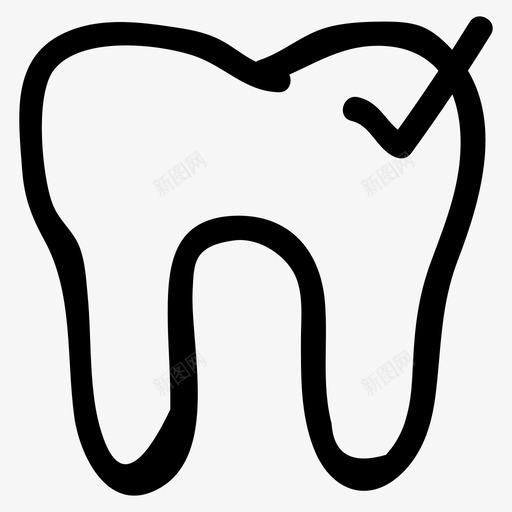 牙齿蛀牙检查图标svg_新图网 https://ixintu.com 医疗保健 检查 牙医 牙科手绘 牙齿 蛀牙 蜱虫