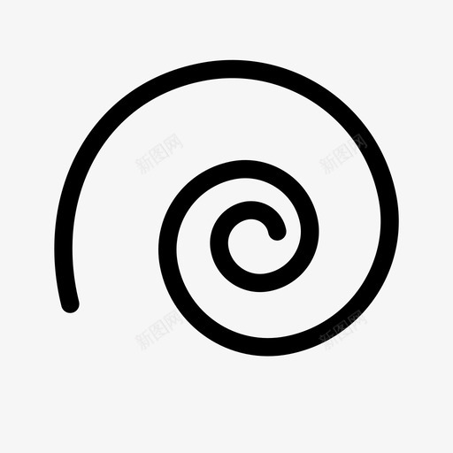螺旋形图形圆形图标svg_新图网 https://ixintu.com 图形 圆形 蜗牛形 螺旋形 螺旋形工具