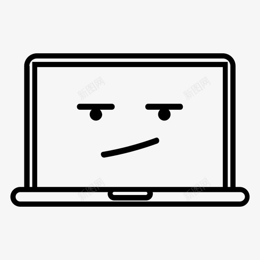 愤怒的笔记本无聊电脑图标svg_新图网 https://ixintu.com mac macbook 心烦意乱 愤怒的笔记本 无聊 电脑