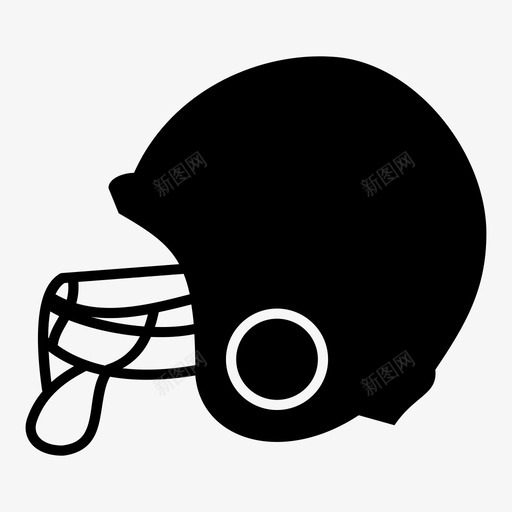 足球头盔护垫保护图标svg_新图网 https://ixintu.com 保护 护垫 足球头盔 运动