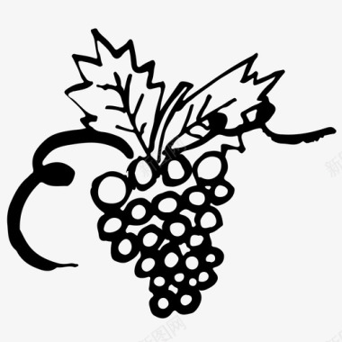 葡萄浆果食物图标图标