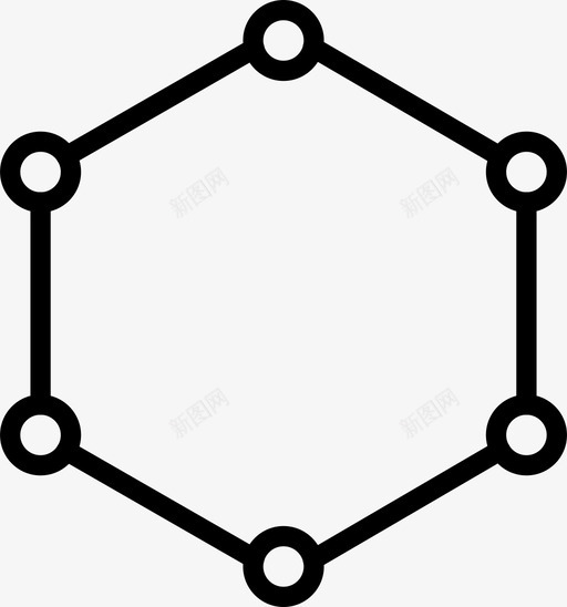六边形绘图窗体图标svg_新图网 https://ixintu.com smashicons几何体轮廓 六边形 几何体 形状 窗体 绘图