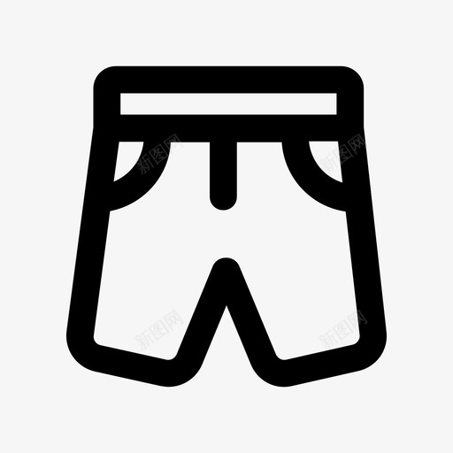短裤衣服时装图标svg_新图网 https://ixintu.com 时装 短裤 衣服