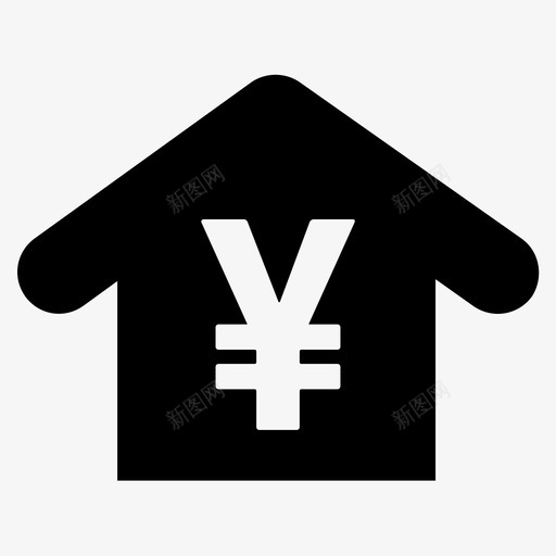 家买住图标svg_新图网 https://ixintu.com 买 住 卖 家 房地产 日元