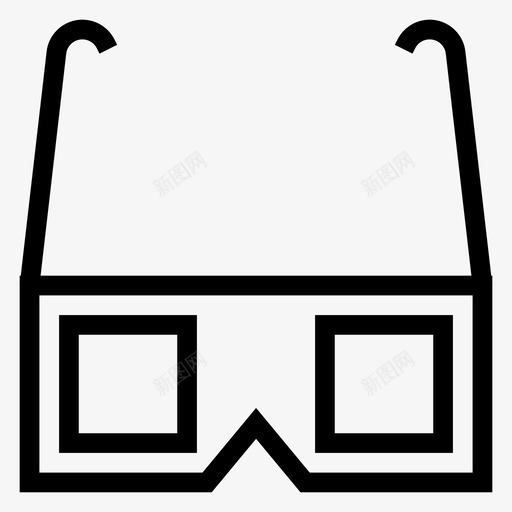 3d眼镜眼镜生活方式图标svg_新图网 https://ixintu.com 3d眼镜 医疗 夏季 多媒体线图标 生活方式 眼镜