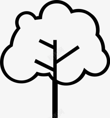 树木头图标图标