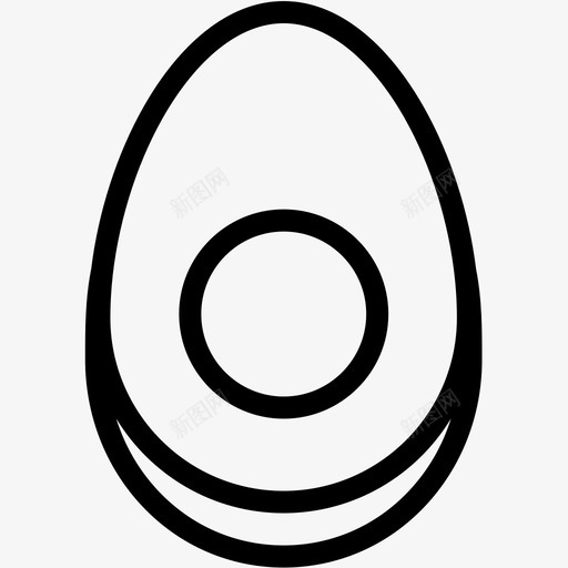 煮鸡蛋吃食物图标svg_新图网 https://ixintu.com 吃 煮鸡蛋 食物 食物线