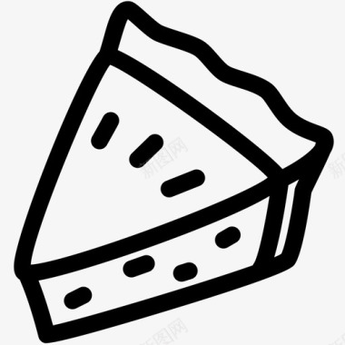 馅饼面包房甜点图标图标