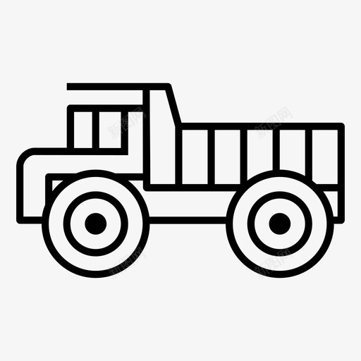 自卸车汽车建筑卡车图标svg_新图网 https://ixintu.com 建筑卡车 汽车 自卸车 车辆 运输