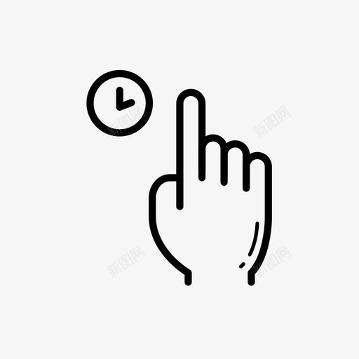 标签手指按住图标svg_新图网 https://ixintu.com 手指 按住 标签 触摸手势