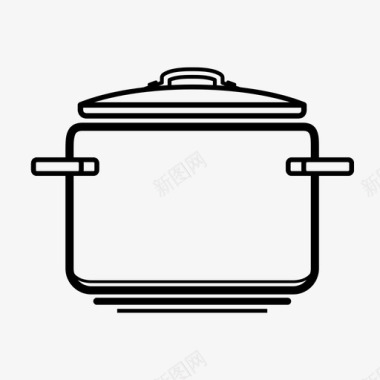 锅煮沸烹饪图标图标