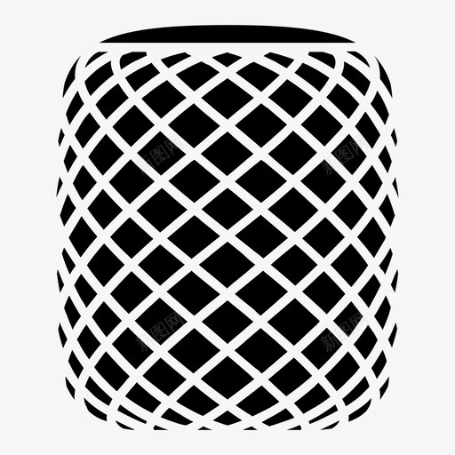 applehomepodsiri扬声器图标svg_新图网 https://ixintu.com applehomepod siri 扬声器 设备