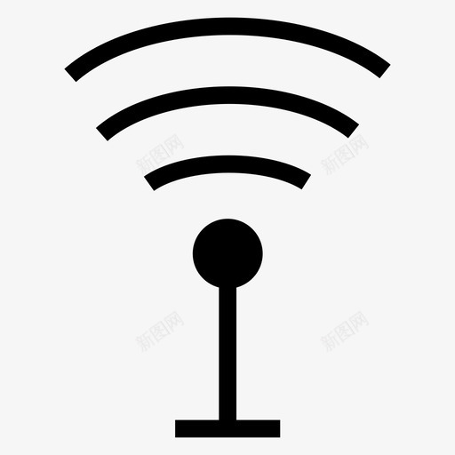 wifi信号天线雷达图标svg_新图网 https://ixintu.com wifi信号 卫星 塔台 天线 技术 计算机硬件符号 雷达