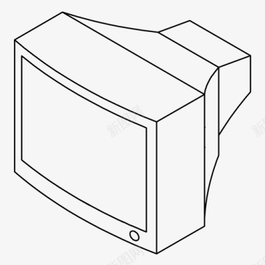 电视娱乐监视器图标图标