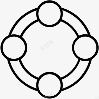连接联盟营销图标图标