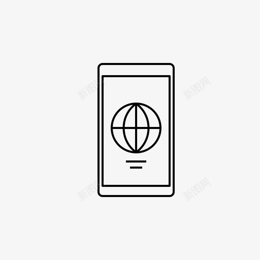 互联网应用程序连接图标svg_新图网 https://ixintu.com wifi 互联网 应用程序 移动 移动应用程序图标 连接