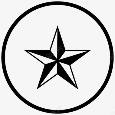 明星徽章书签图标图标