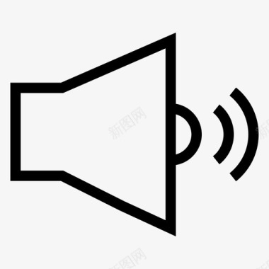 扬声器公告设备图标图标