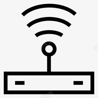 wifi路由器连接互联网图标图标