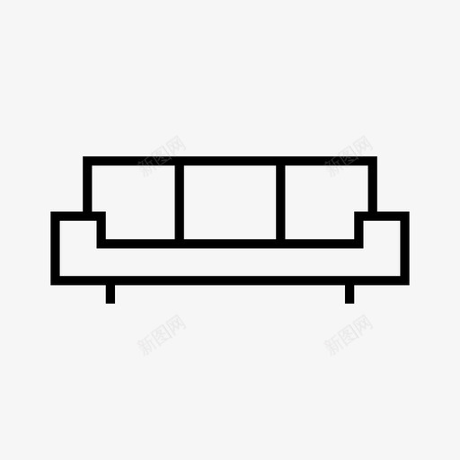 大沙发床家具放松图标svg_新图网 https://ixintu.com 大沙发床 家具 放松 沙发床 酒店