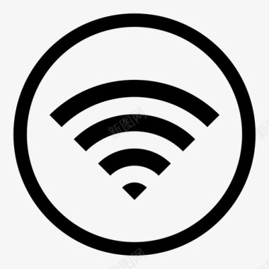 wifi圆圈连接图标图标