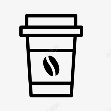 外卖咖啡豆包装图标图标