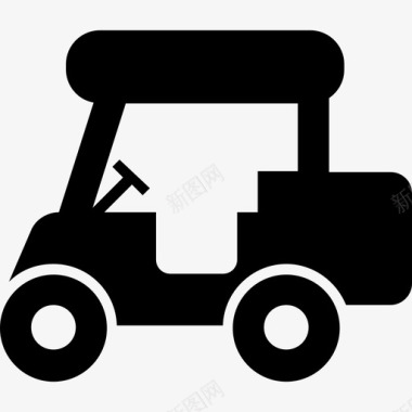 高尔夫球车运输工具运输方式图标图标