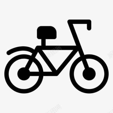 自行车汽车交通工具图标图标