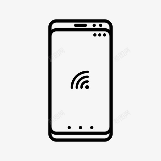 wifi连接移动图标svg_新图网 https://ixintu.com s8 wifi 三星 智能手机 移动 连接