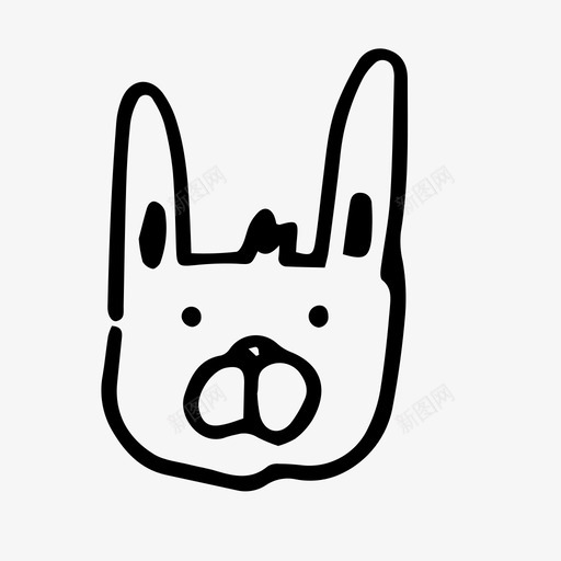 兔子头动物涂鸦图标svg_新图网 https://ixintu.com 兔子 兔子头 动物 涂鸦 野生动物 野营涂鸦